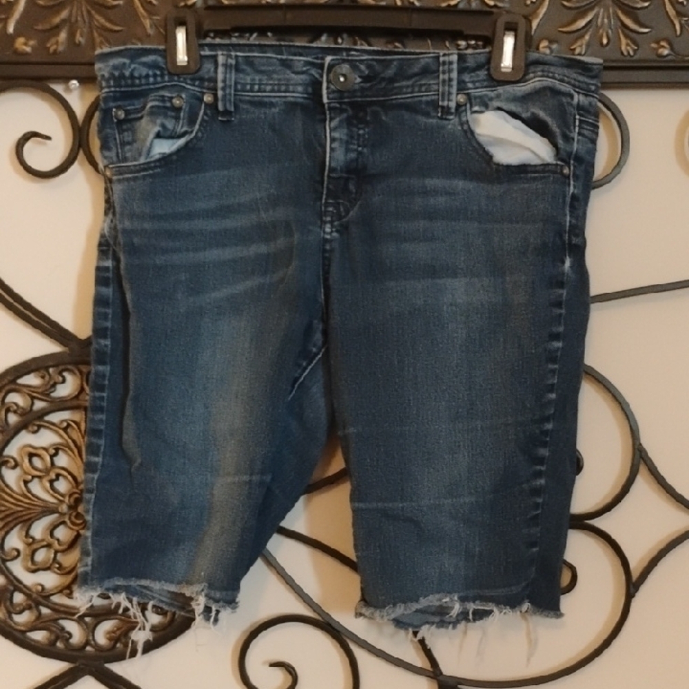 Justice Simply Low Flare Denim Shorts